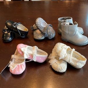 Lot of baby girl shoes